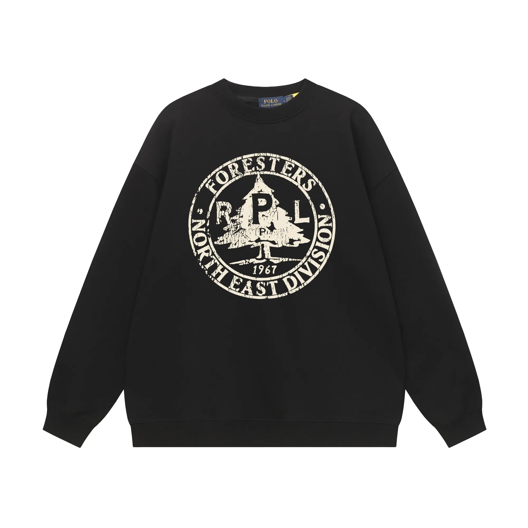 P200 Long-term stock] RalphLauren/Ralph Lauren 2025 autumn and winter new bear letter print 420g heavy large terry sweatshirt Ralph Lauren's age-reducing item, the coat fabric is made of 85% cotton ➕15% polyester, which not only retains the softness, comfort and breathability of cotton, but also adds the wear resistance and wrinkle resistance of polyester fiber, making the clothes more durable and easy to care for. Even in slightly cooler weather, you won't feel stuffy when wearing it. This kind of fabric has a natural crisp feel and is not easy to pill or deform. The bear on the chest is printed with English letters. It is full of color, full of three-dimensionality, and lifelike, adding a bit of liveliness and interest to the whole sweatshirt. There is no pressure to dress, regardless of age or gender. Complete accessories! Color: black, white, navy blue, light floral gray Size: M-L-XL-XXL